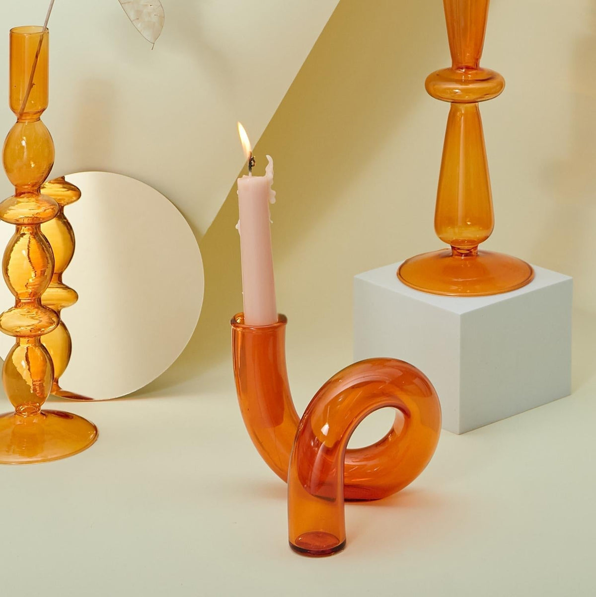 Avtoit | Glass vase candle holder