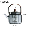 Avtoit | Serenya – Smoked Glass & Wood Tea Infuser | Elegant Teaware for Loose Leaf Brewing