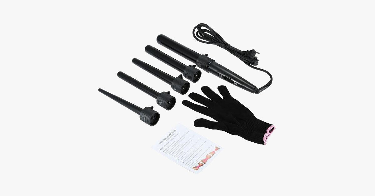 Avtoit | Achieve the salon look with the curling iron set and the heat-resistant glove