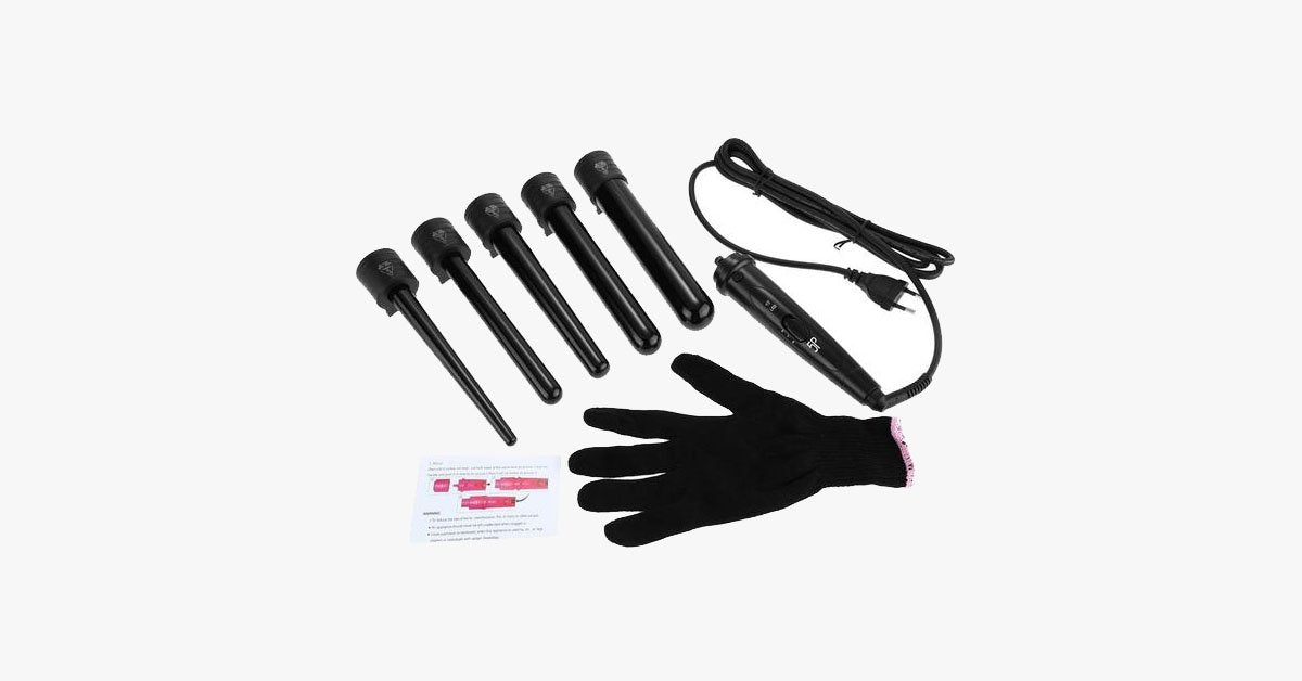 Avtoit | Achieve the salon look with the curling iron set and the heat-resistant glove