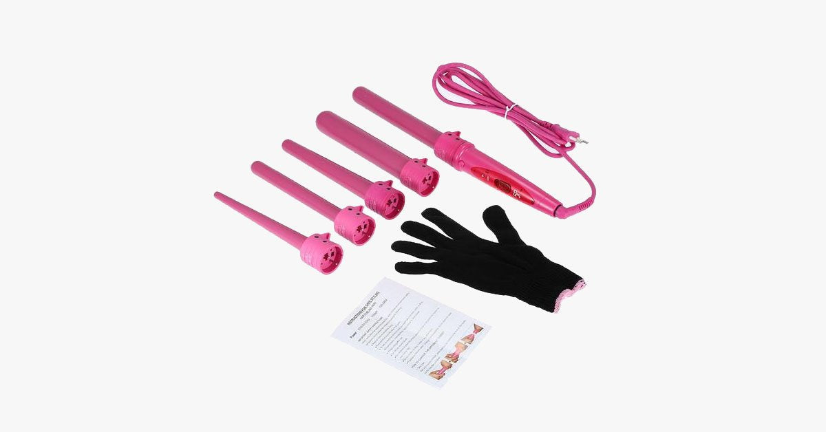 Avtoit | Achieve the salon look with the curling iron set and the heat-resistant glove
