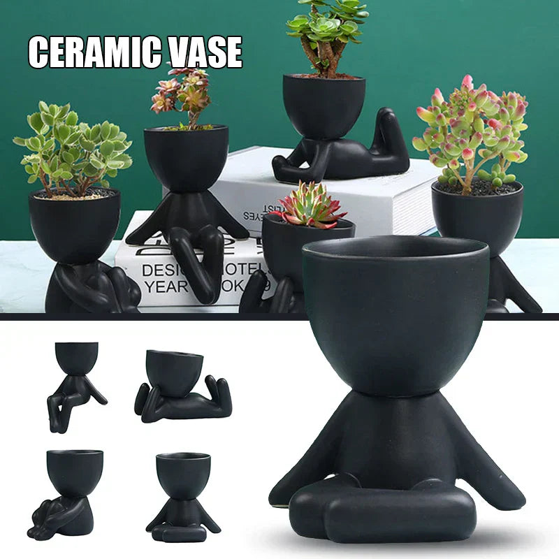 Avtoit | Handmade Ceramic Succulent Planter with Drainage Hole - TerraCotta