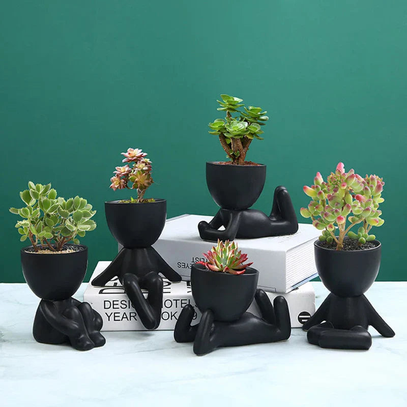 Avtoit | Handmade Ceramic Succulent Planter with Drainage Hole - TerraCotta