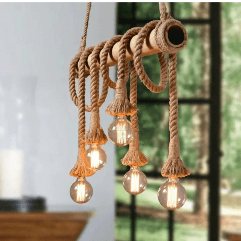 Avtoit | Vintage Hemp Rope Pendant Light