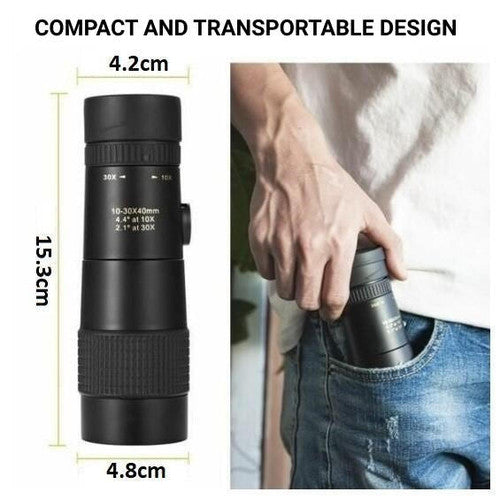 Avtoit | High-Power Waterproof Monocular Telescope with 10x Magnification for Bird Watching, Hiking, and Outdoor Adventures