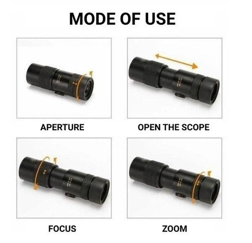 Avtoit | High-Power Waterproof Monocular Telescope with 10x Magnification for Bird Watching, Hiking, and Outdoor Adventures