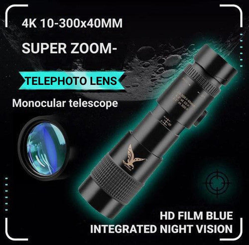 Avtoit | High-Power Waterproof Monocular Telescope with 10x Magnification for Bird Watching, Hiking, and Outdoor Adventures