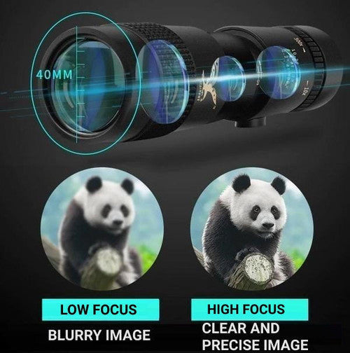Avtoit | High-Power Waterproof Monocular Telescope with 10x Magnification for Bird Watching, Hiking, and Outdoor Adventures