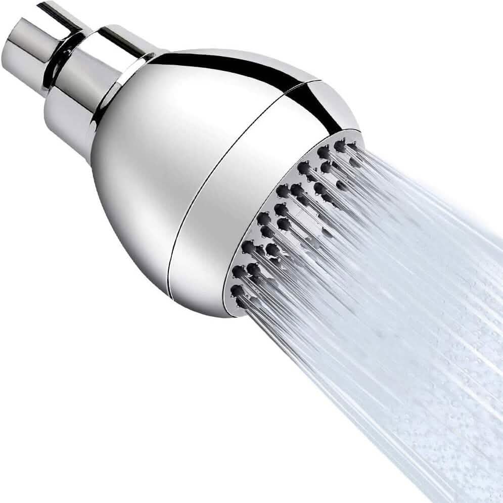 Avtoit | High Pressure Showerhead 3" Anti-Clog Anti-Leak Fixed with Adjustable Swivel Ball Joint Made of Brass