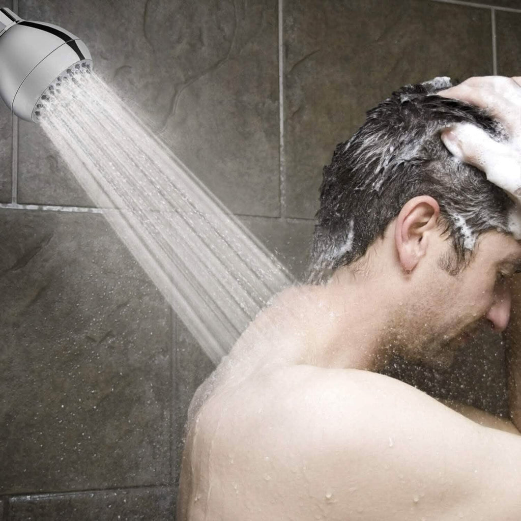 Avtoit | High Pressure Showerhead 3" Anti-Clog Anti-Leak Fixed with Adjustable Swivel Ball Joint Made of Brass