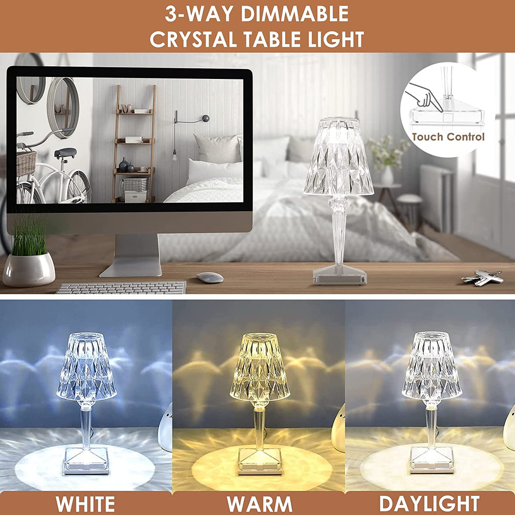 Avtoit | CrystaLamp - LED Table Lamp made of Diamond Crystal