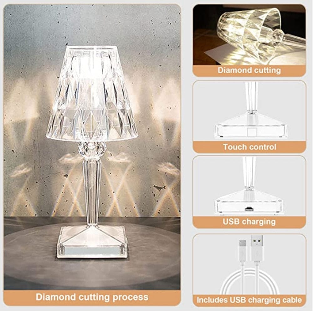 Avtoit | CrystaLamp - LED Table Lamp made of Diamond Crystal