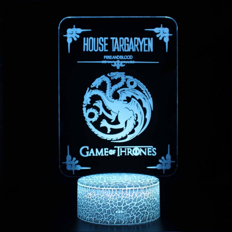 Avtoit | 3D Lamp Game Of Thrones House Targaryen
