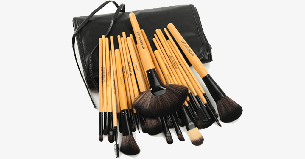 Avtoit | 24-piece Premium Wood Brush Set with Free Case