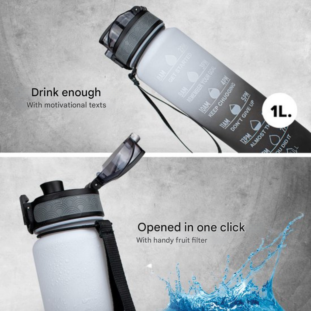 Avtoit | HydraHero Water Bottle with Timeline - Stay Fresh, Stay Hydrated!