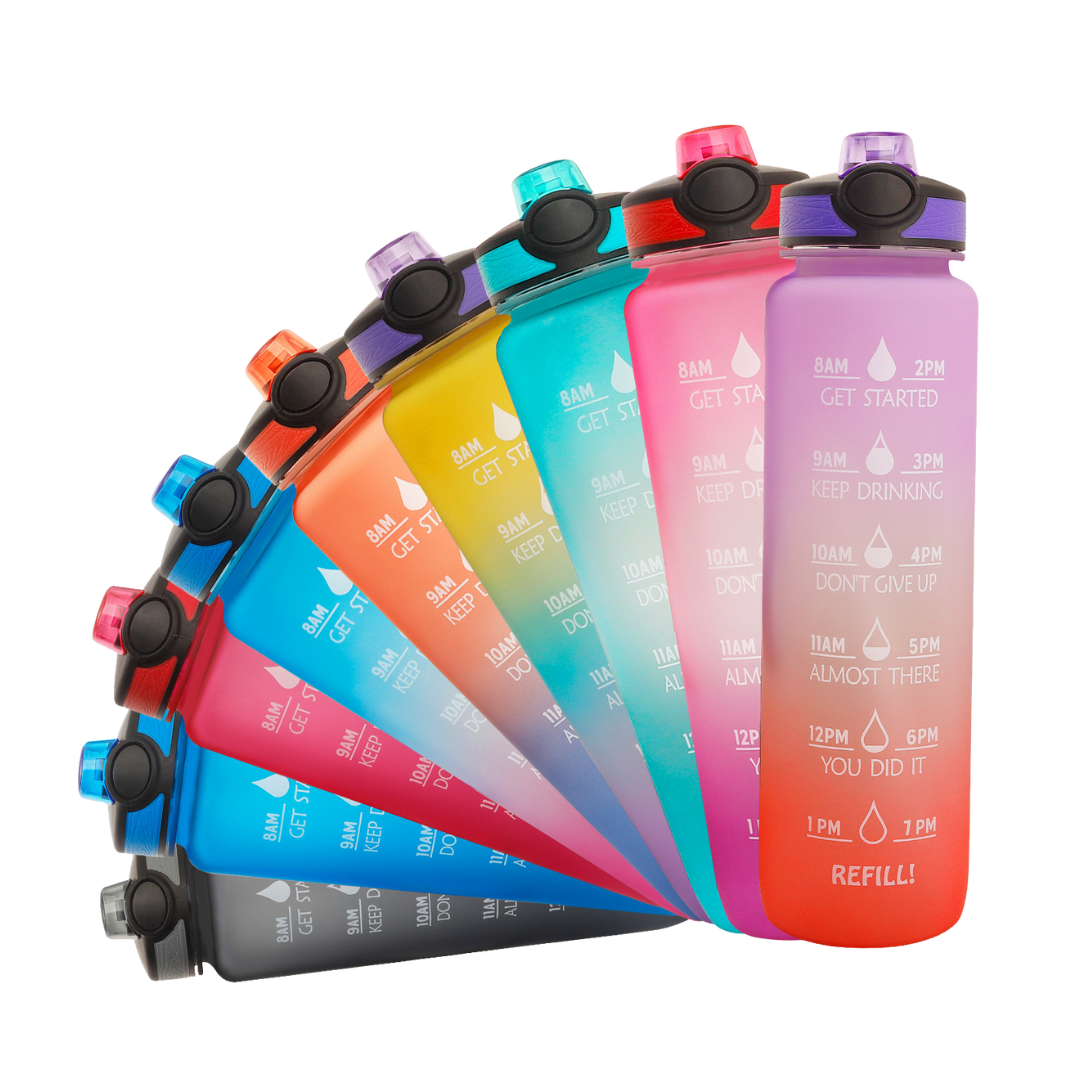 Avtoit | HydraHero Water Bottle with Timeline - Stay Fresh, Stay Hydrated!