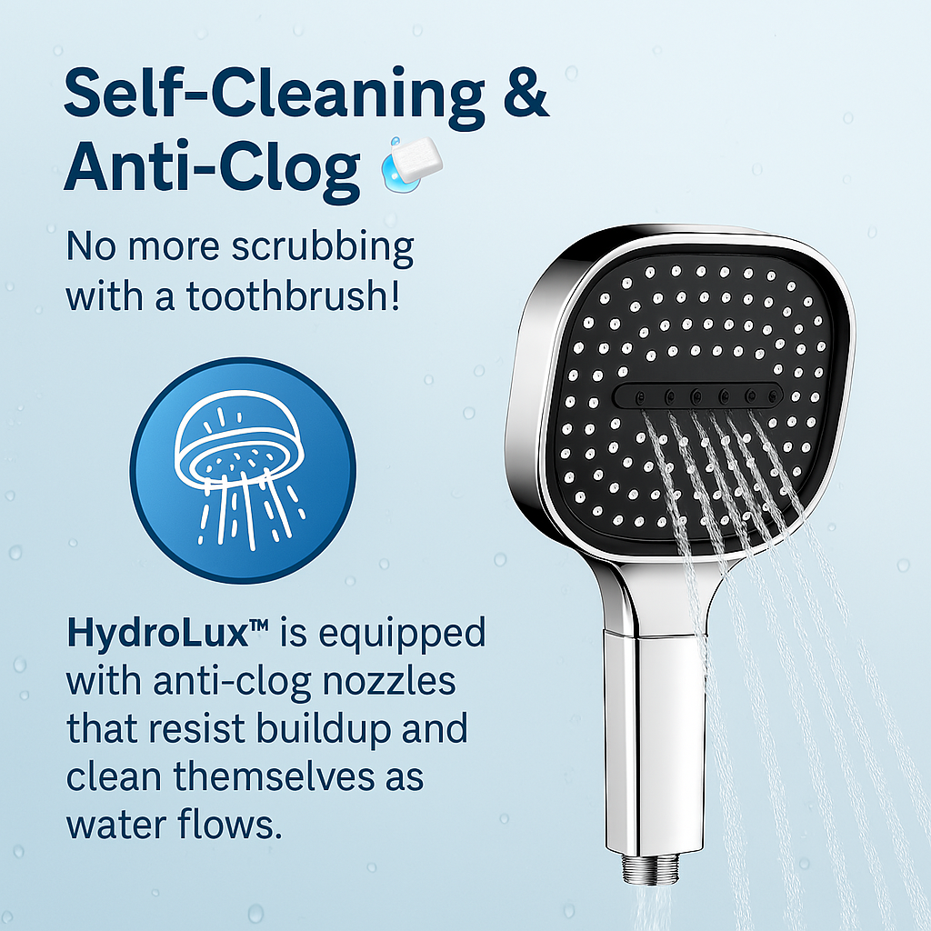 High-Pressure Filtered Shower Head with Turbo Boost and 3 Spray Modes