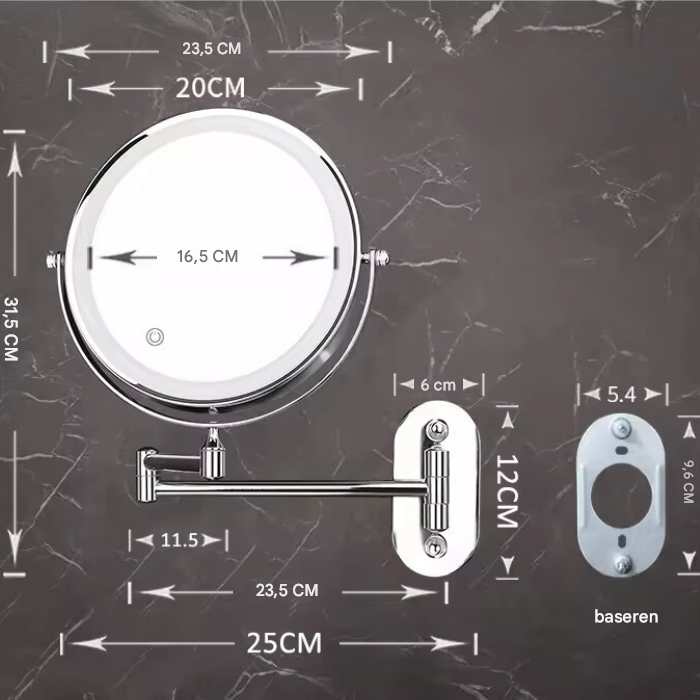 Avtoit | Illuminated Makeup Mirror - LumiAura