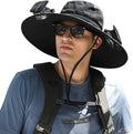 Avtoit | Lightweight Breathable Cooling Sun Hat for Men with Dual Fan & Solar Power