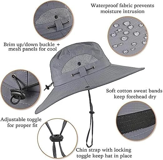 Avtoit | Lightweight Breathable Cooling Sun Hat for Men with Dual Fan & Solar Power