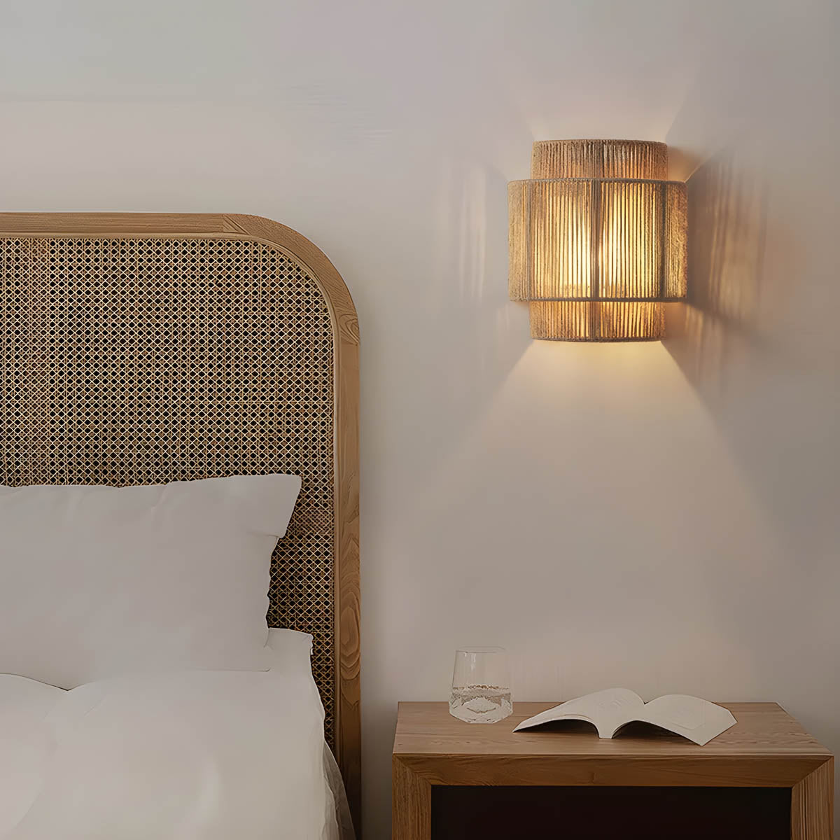 Avtoit | Japanese-Inspired Minimalist LED Wall Light – Natural Rope Design & Warm Ambient Lighting