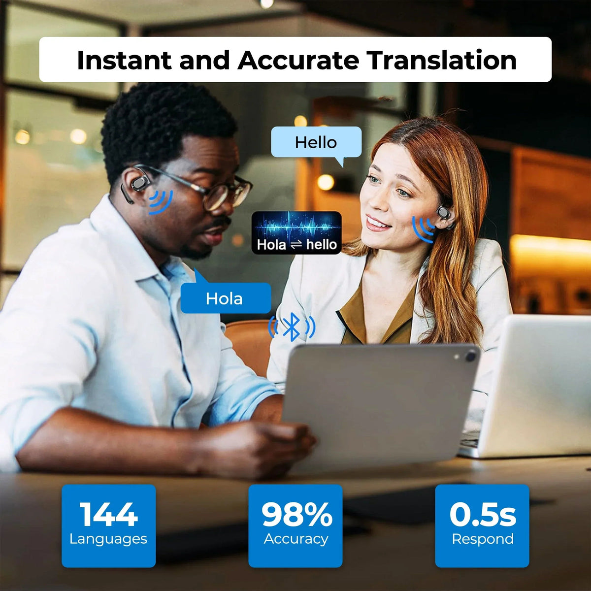 Avtoit | Smart AI Translation Earbuds – 144 Language Translator