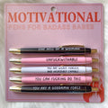 Avtoit | Motivational Badass funny Pen Set (5 pieces)