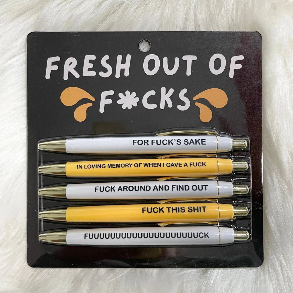 Avtoit | Motivational Badass funny Pen Set (5 pieces)