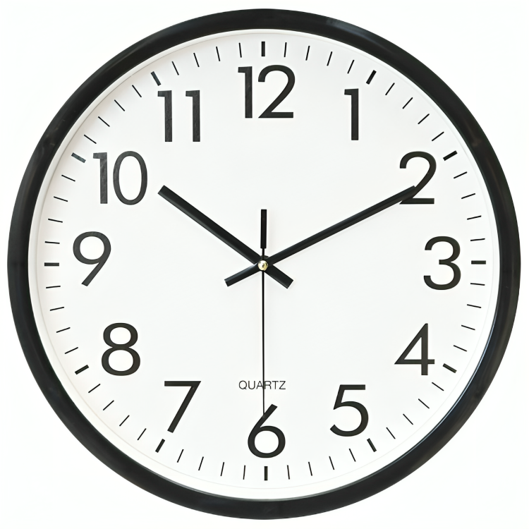 Avtoit | Timeless Elegant Atomic Wall Clock – Precision Timekeeping, Indoor & Outdoor Use, 34cm
