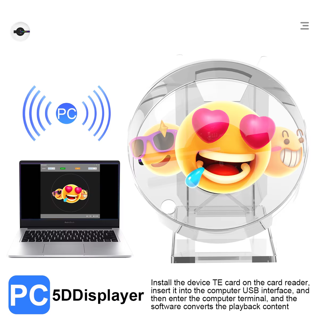 Avtoit | Mini 3D WiFi Display Remote Hologram Fan