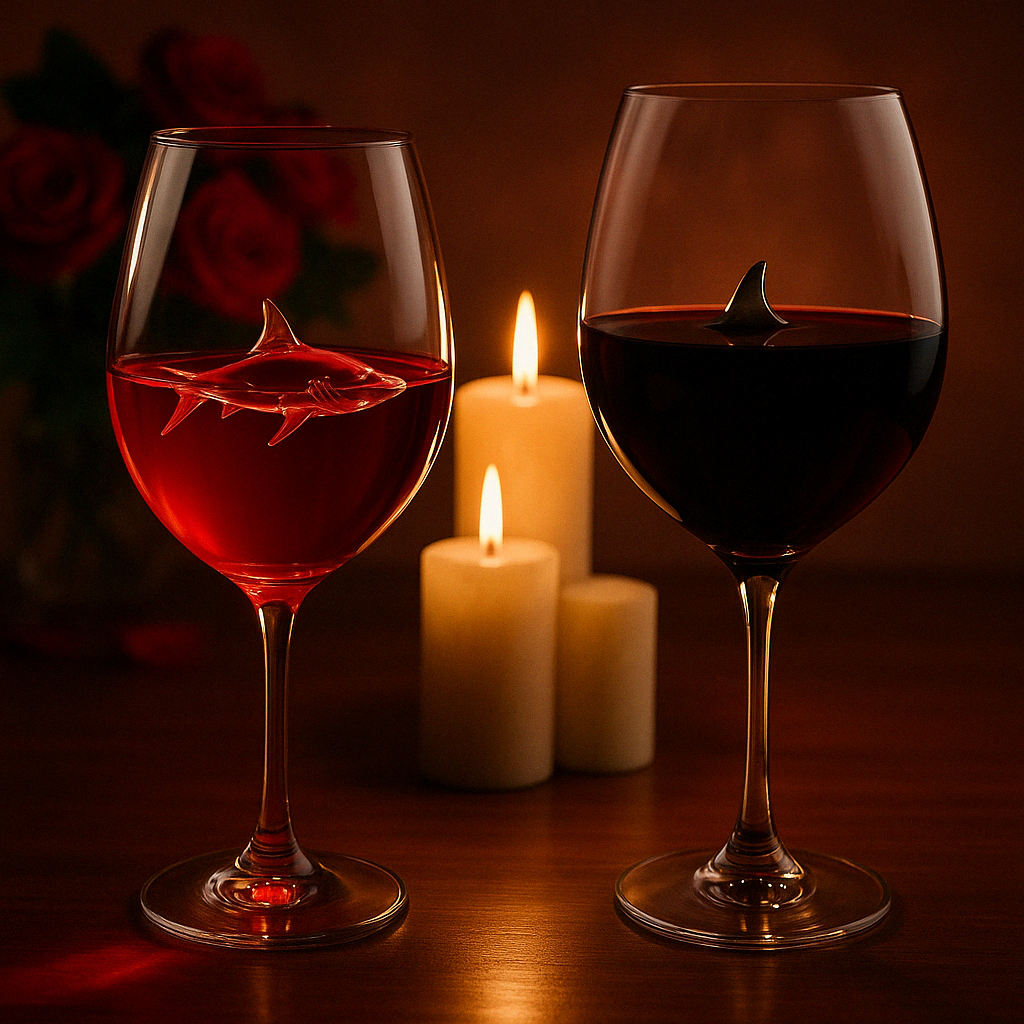 Avtoit | Built-in Shark Sea Wine Glasses