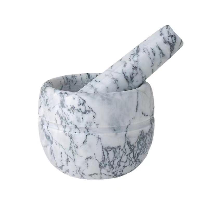 Avtoit | Marble Mortar and Pestle;  
Size: 13*13*9cm;  
Pestle: R5*15cm;