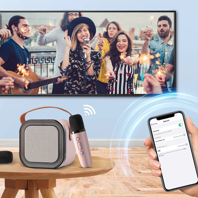 Avtoit | Karaoke Set – Wireless Microphones with Portable Bluetooth Speaker
