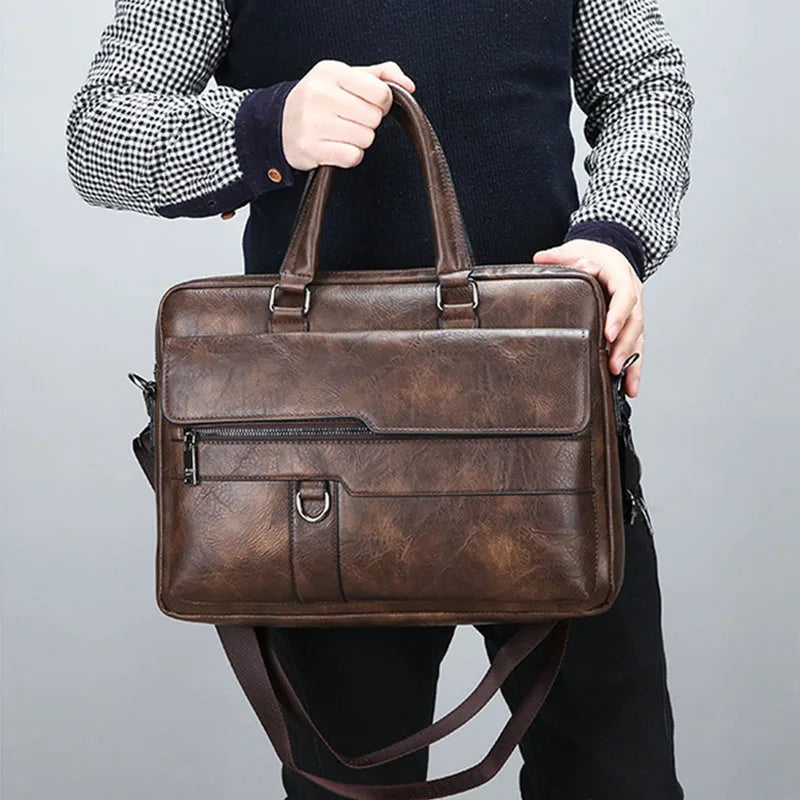 Avtoit | Benedicto – Stylish Genuine Leather Shoulder Bag for Men | Classic Crossbody Satchel for Daily Use