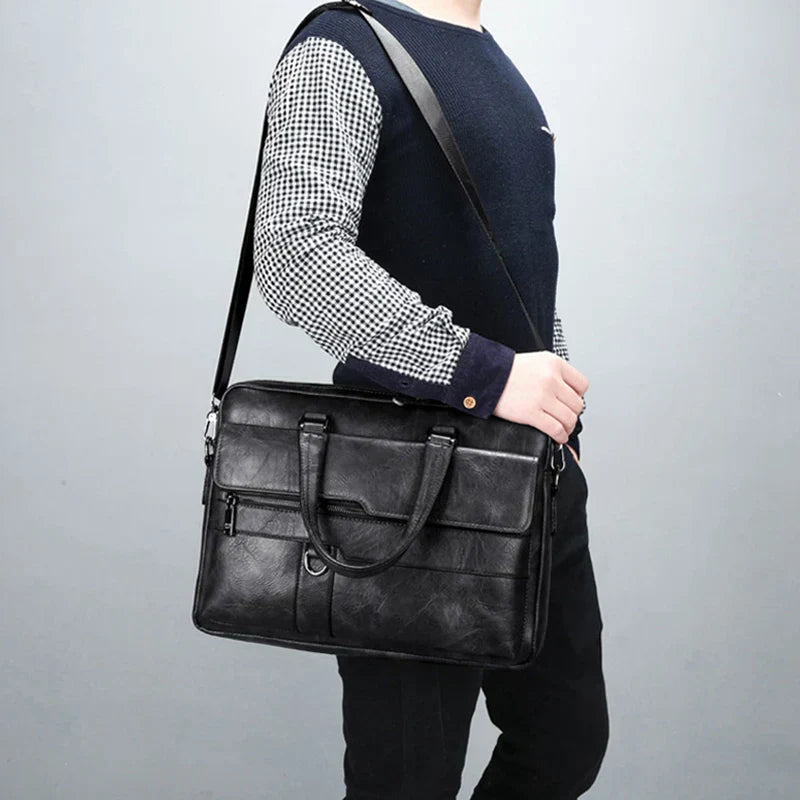 Avtoit | Benedicto – Stylish Genuine Leather Shoulder Bag for Men | Classic Crossbody Satchel for Daily Use