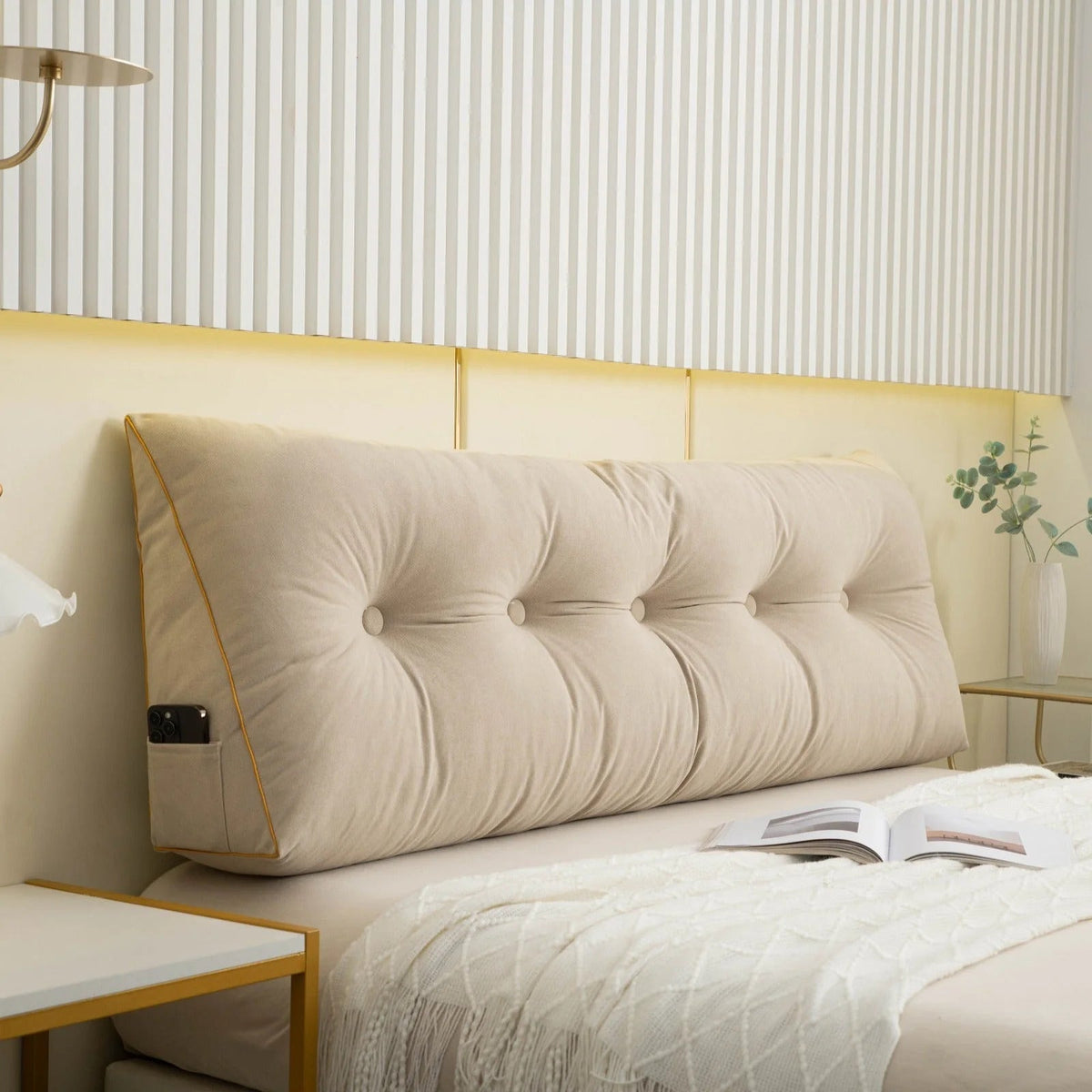 Avtoit | Ergonomic Wedge Pillow | Back & Neck Support with Removable Cover for Bed & Sofa Relaxation