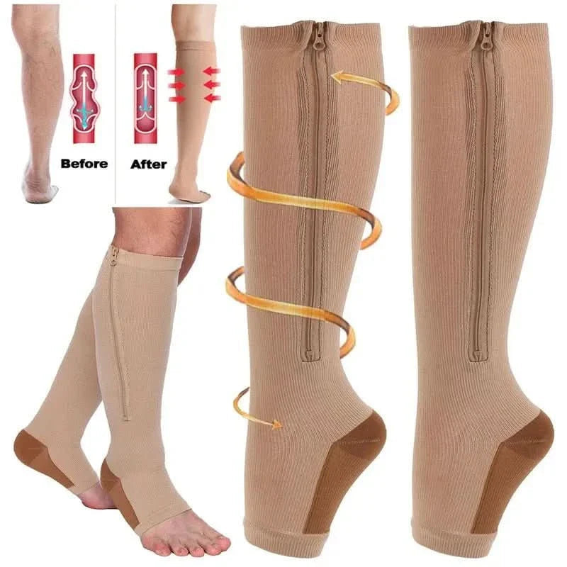 Avtoit | Compression stockings with zipper for improved circulation