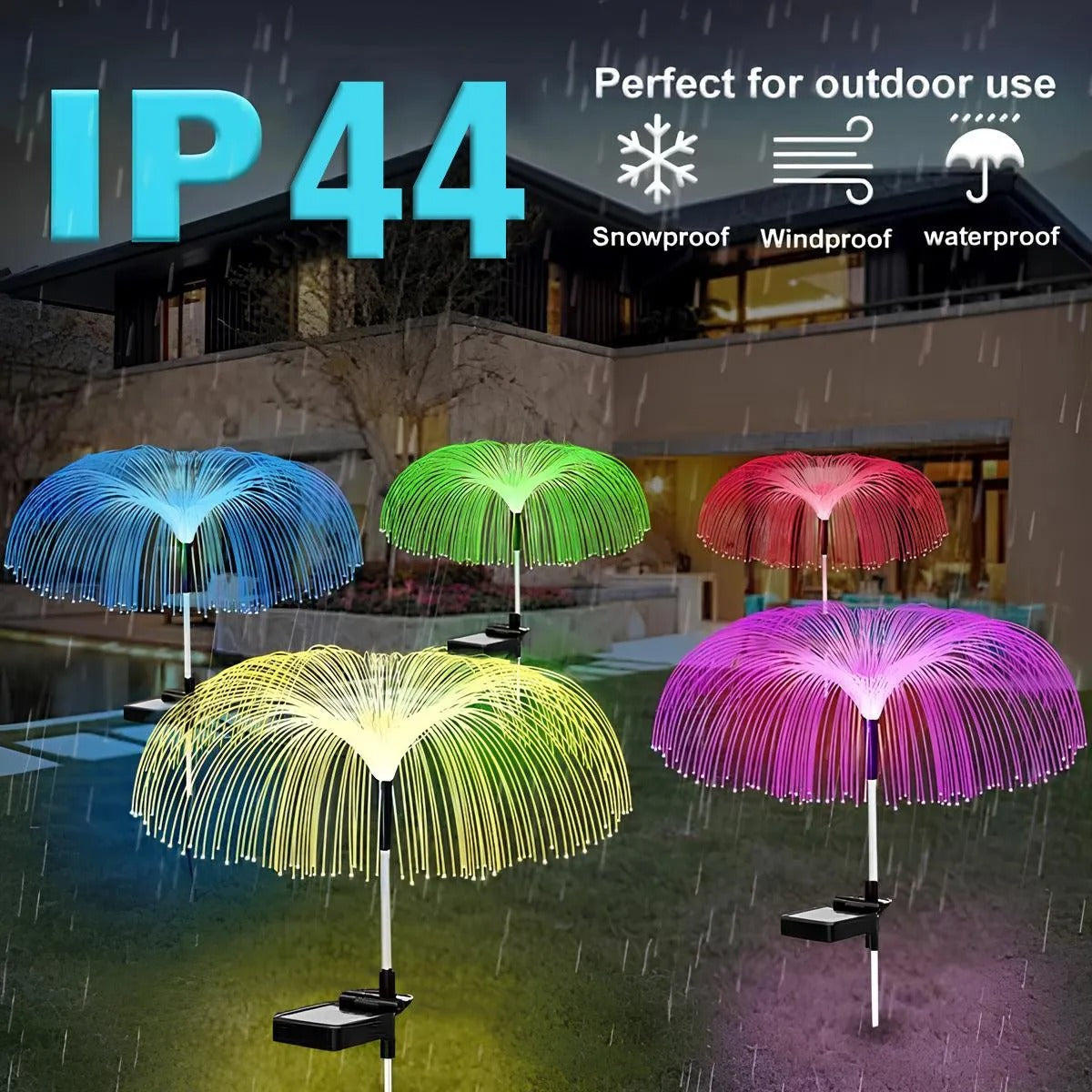 Avtoit | Solar Garden Light Jellyfish – Hypnotic Color Change at Night