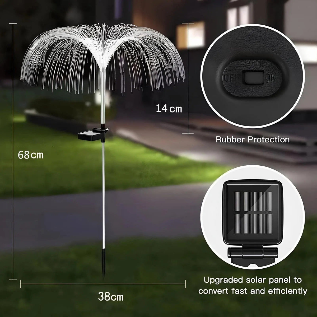 Avtoit | Solar Garden Light Jellyfish – Hypnotic Color Change at Night