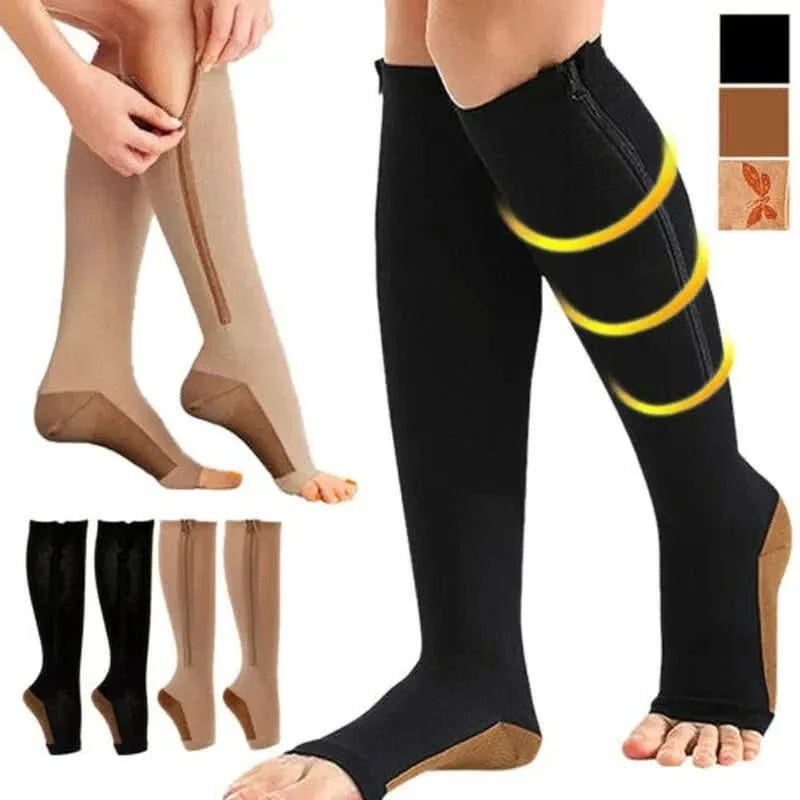 Avtoit | Compression stockings with zipper for improved circulation