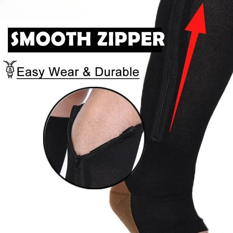 Avtoit | Compression stockings with zipper for improved circulation