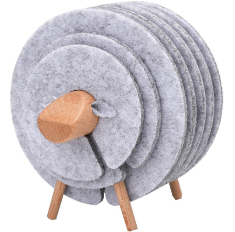 Avtoit | Insulated Non-Slip Sheep Coaster Set