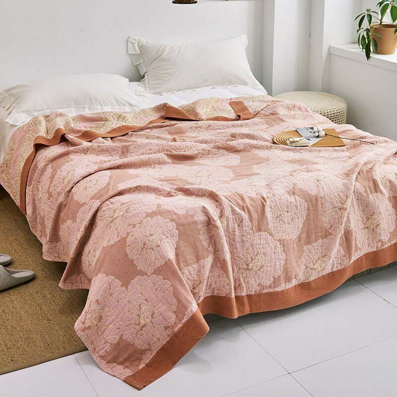 Avtoit | Premium Cotton Blanket with Elegant Design – Soft, Luxurious & Versatile Throw