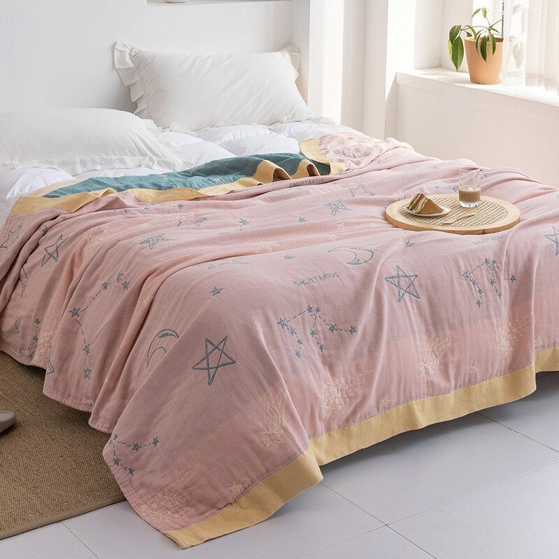 Avtoit | Premium Cotton Blanket with Elegant Design – Soft, Luxurious & Versatile Throw