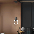 Avtoit | Nordic LED Pendant Lamp Made of Wood, Round
