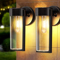 Avtoit | Solar Wall Lights Solar-powered Deck Lights, Automatic On/Off Waterproof Solar Outdoor Lights Wall-mounted Solar Decorative Lights for Wall Fence Patio Posts Garden Veranda