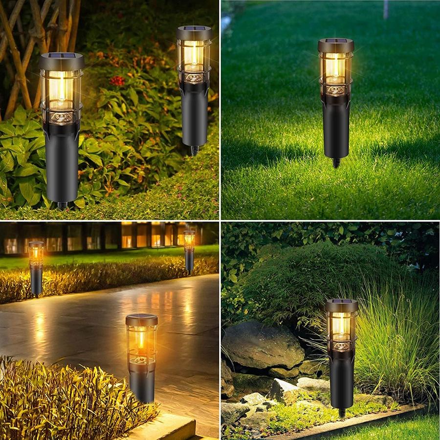 Avtoit | Solar path lights, solar outdoor lights up to 14 hrs. Outdoor waterproof, IP65 waterproof solar garden lights for paths walkways