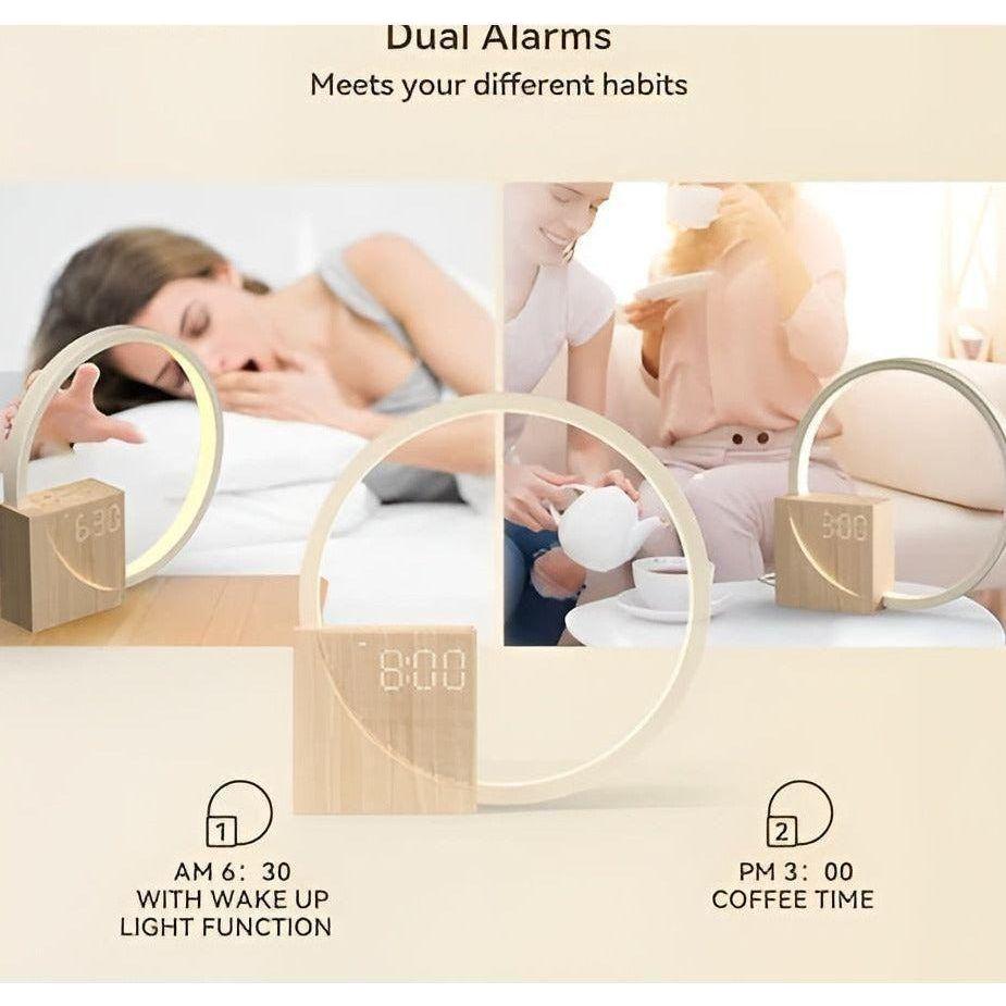 Avtoit | Smart Snooze – Sunrise Simulation Alarm Clock with Dimmable Touch Lamp & Soothing Sounds