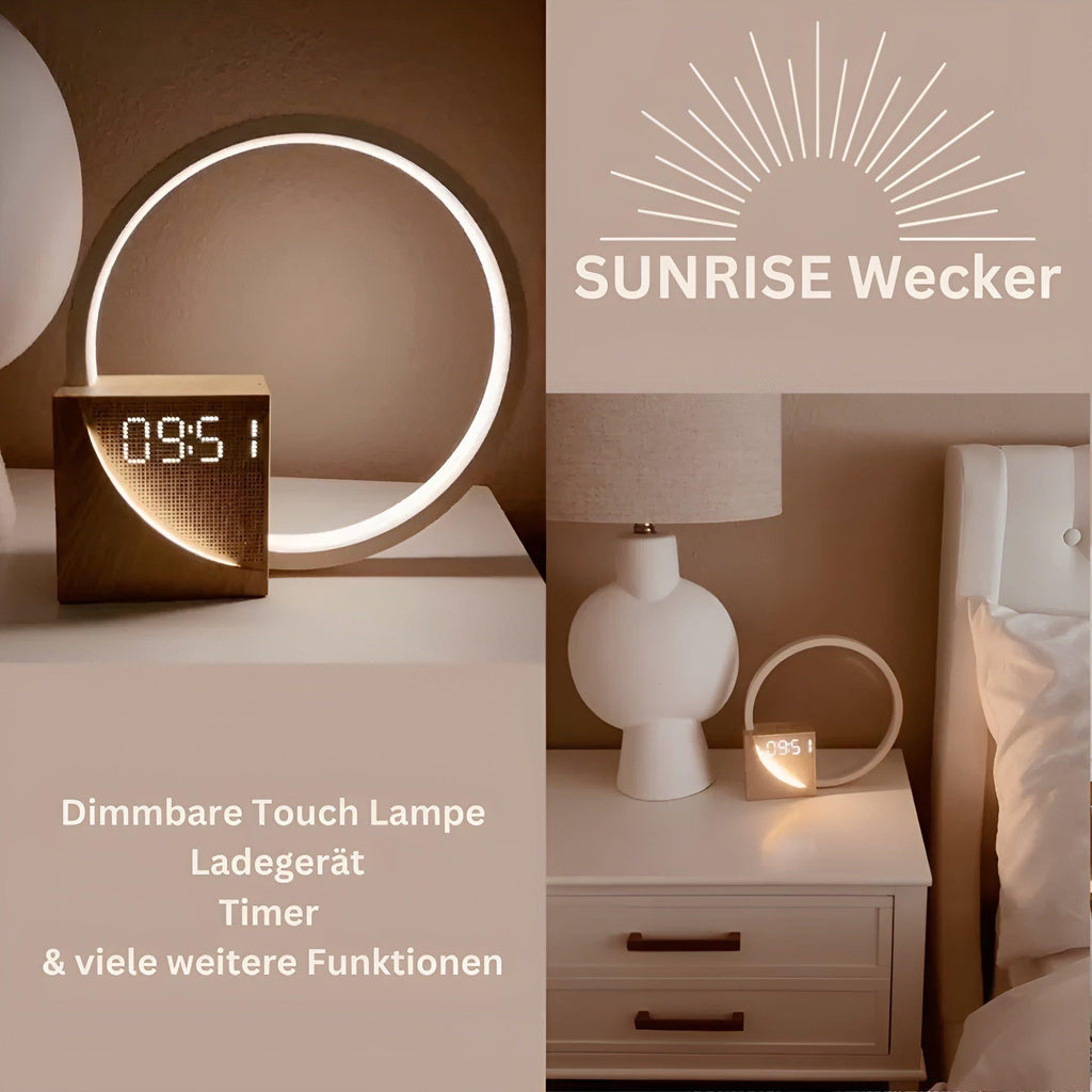 Avtoit | Smart Snooze – Sunrise Simulation Alarm Clock with Dimmable Touch Lamp & Soothing Sounds