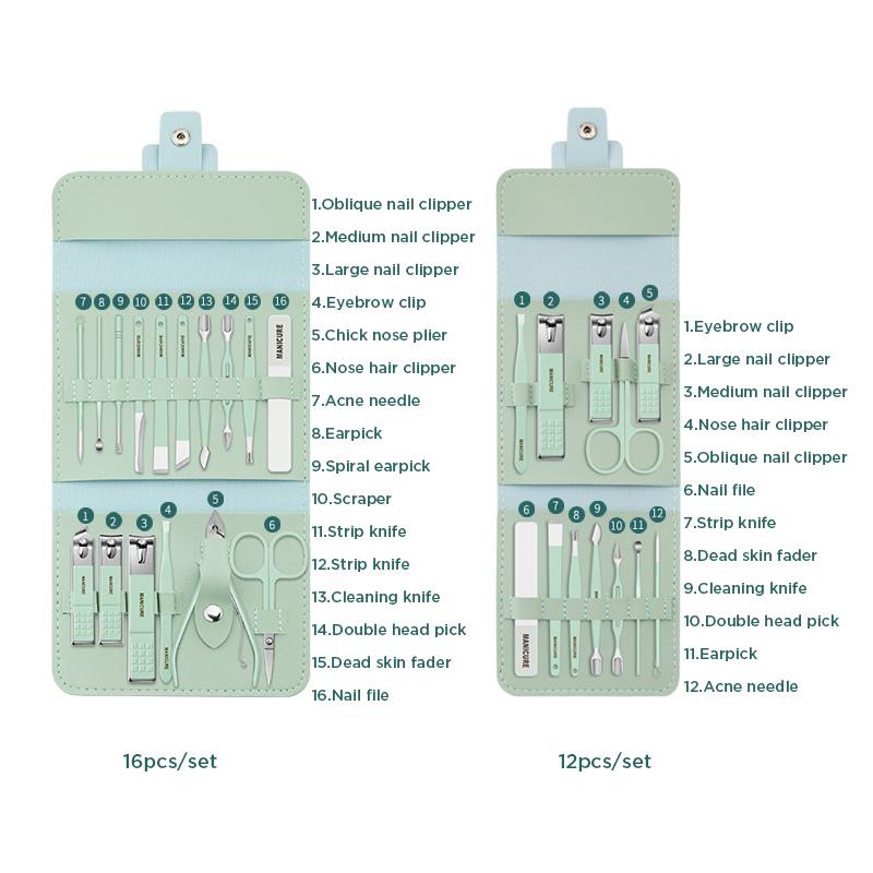 Avtoit | Nail Clippers Portable Set (12/16 Pieces)